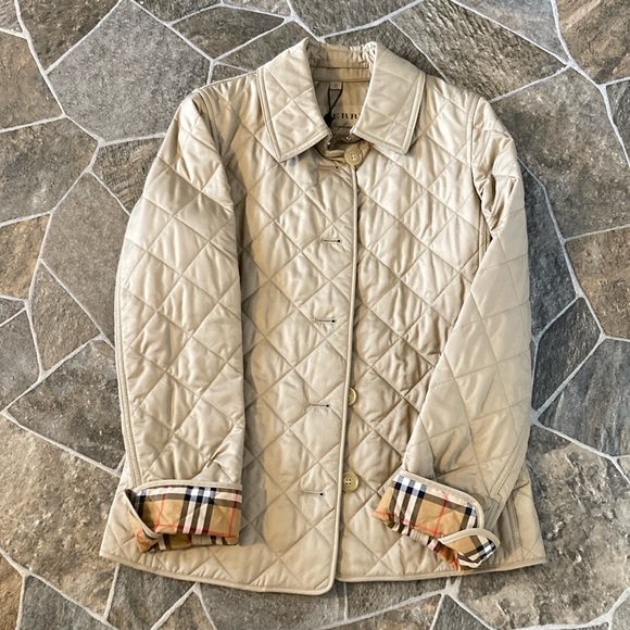 NWT Burberry Frankby Quilted Jacket XS Canvas - Picture 1 of 8